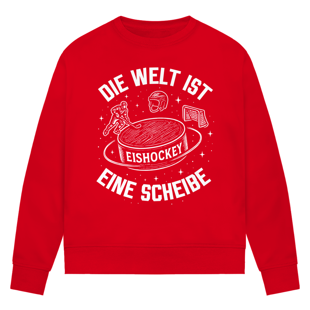 Ladies Sweatshirt DIE WELT IST EINE SCHEIBE