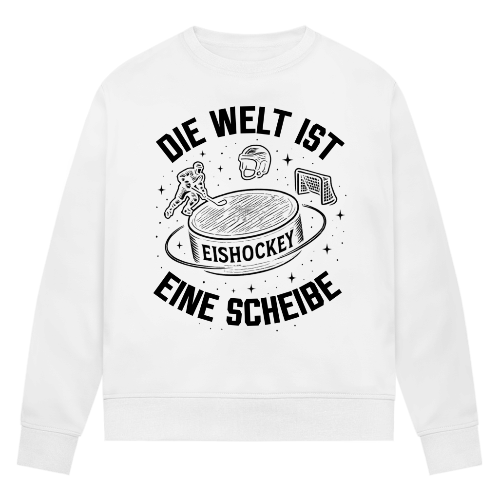 Ladies Sweatshirt DIE WELT IST EINE SCHEIBE