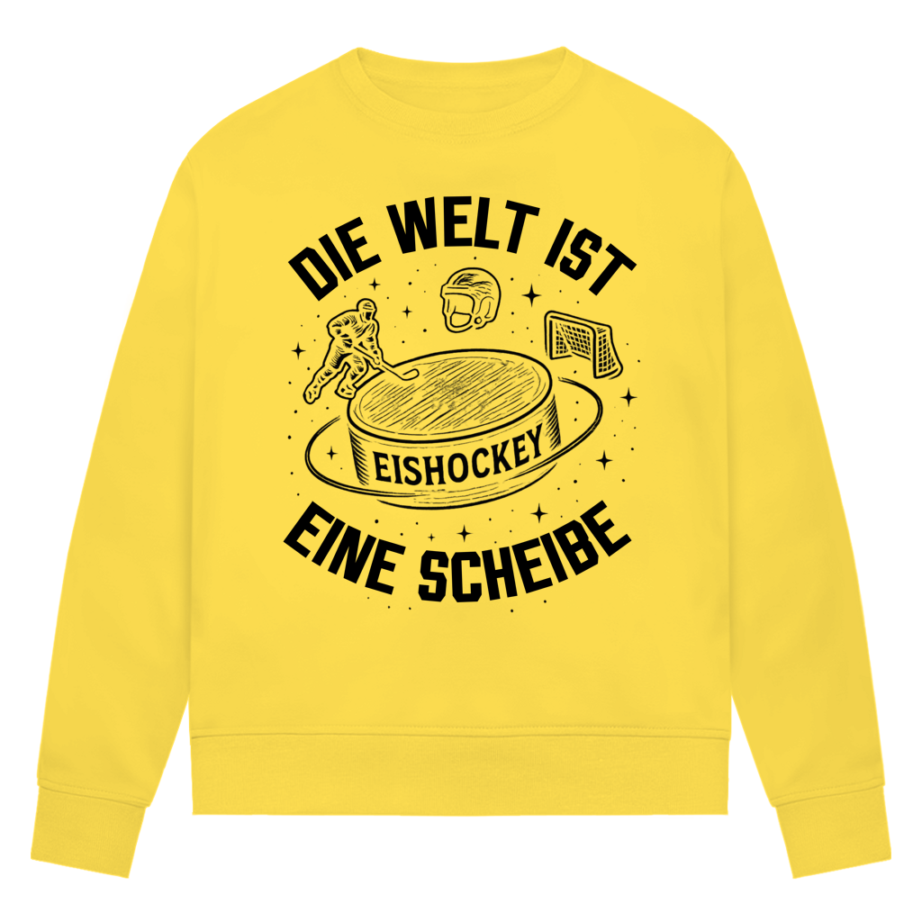 Ladies Sweatshirt DIE WELT IST EINE SCHEIBE