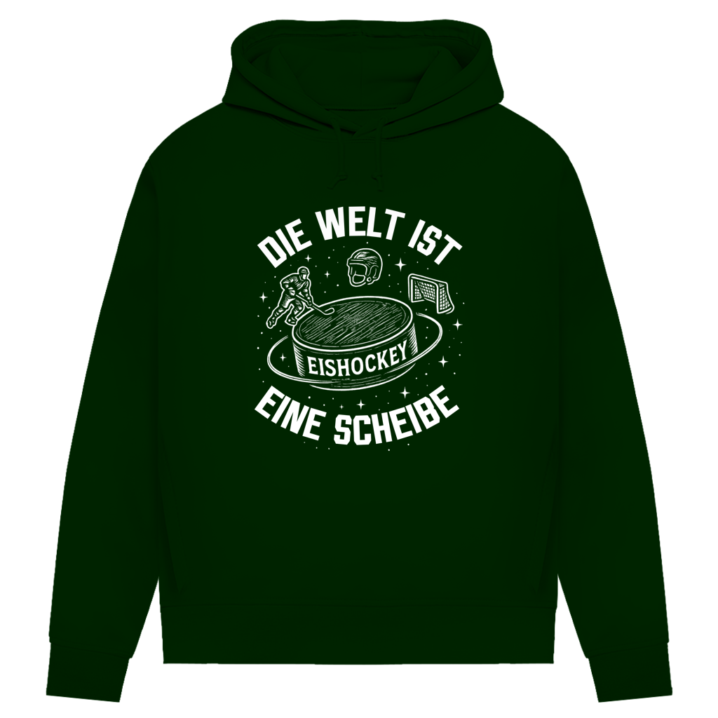 Damen Premium Hoodie DIE WELT IST EINE SCHEIBE