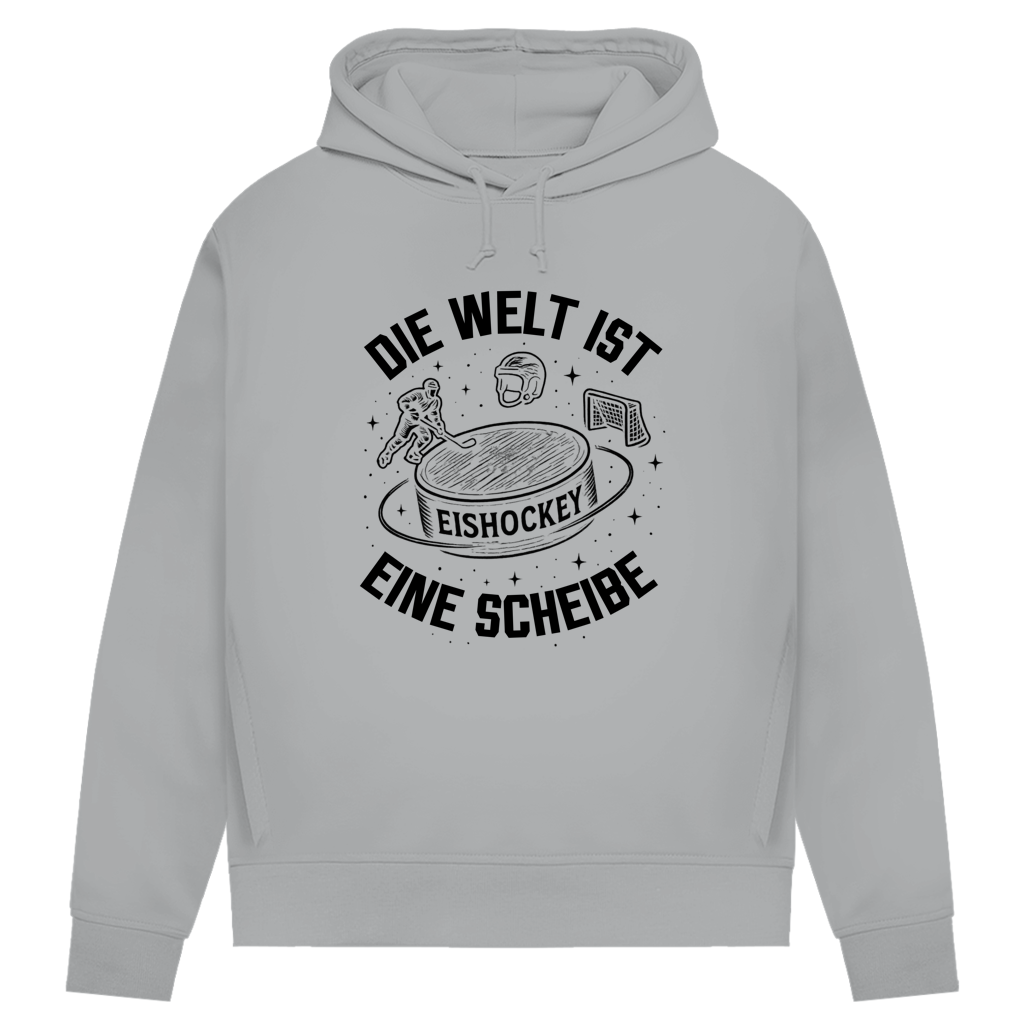 Damen Premium Hoodie DIE WELT IST EINE SCHEIBE