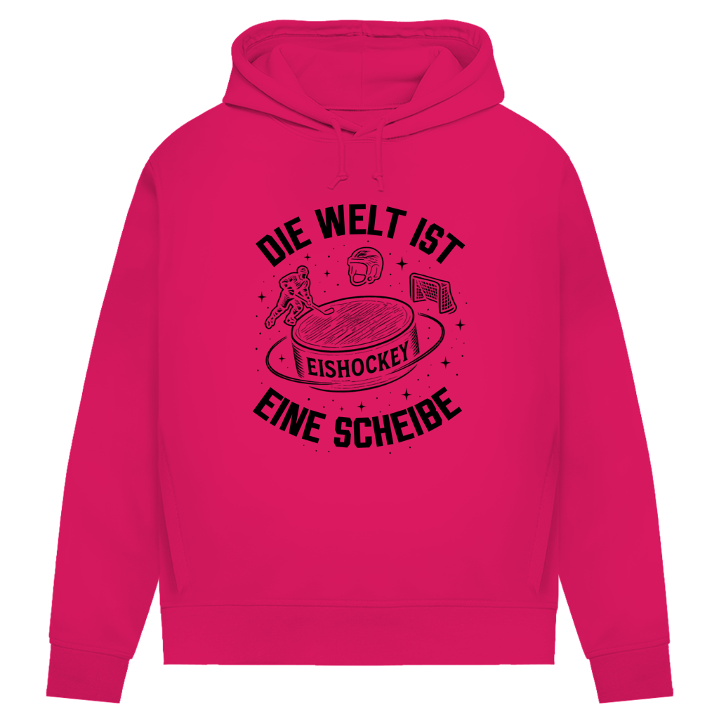 Damen Premium Hoodie DIE WELT IST EINE SCHEIBE