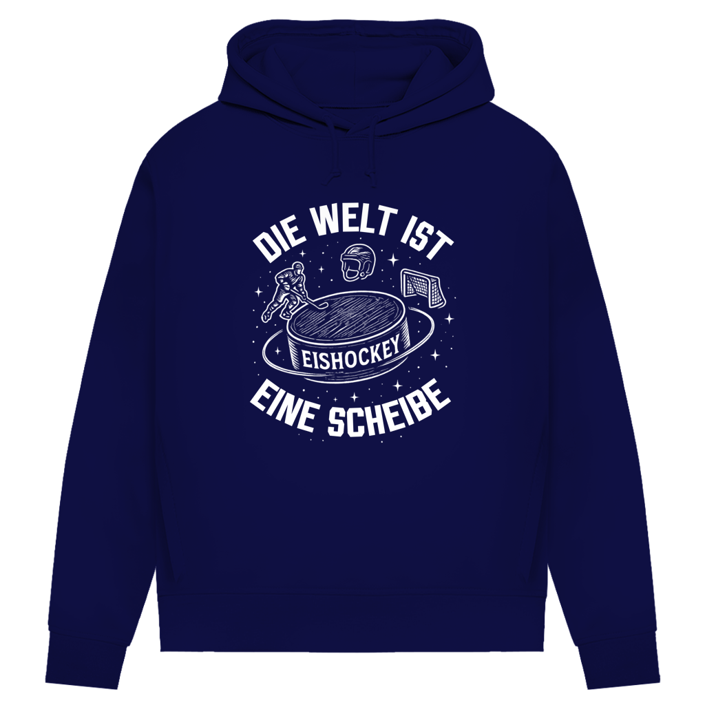 Damen Premium Hoodie DIE WELT IST EINE SCHEIBE