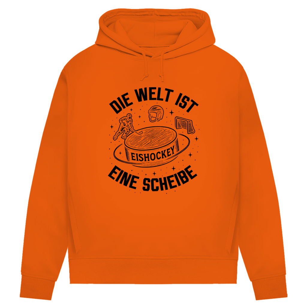 Damen Premium Hoodie DIE WELT IST EINE SCHEIBE