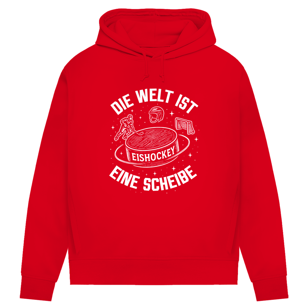 Damen Premium Hoodie DIE WELT IST EINE SCHEIBE