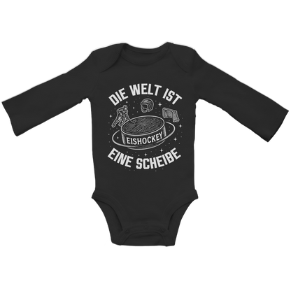 Babybody Langarm DIE WELT IST EINE SCHEIBE