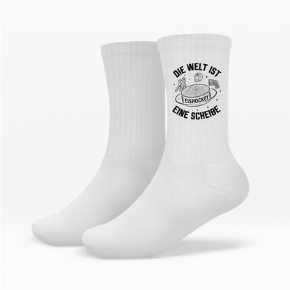Socken DIE WELT IST EINE SCHEIBE
