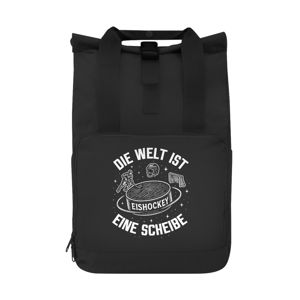 Rucksack DIE WELT IST EINE SCHEIBE