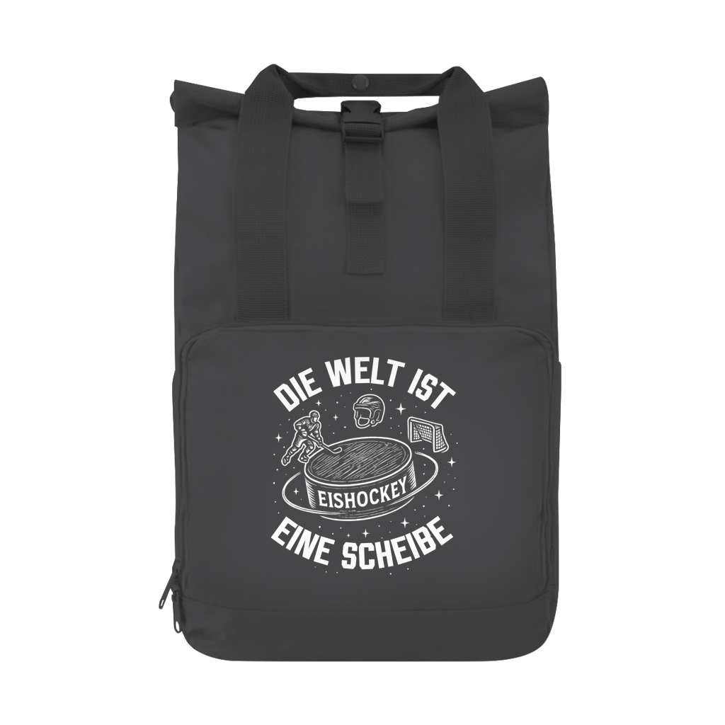 Rucksack DIE WELT IST EINE SCHEIBE