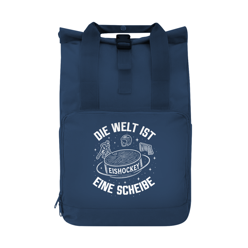 Rucksack DIE WELT IST EINE SCHEIBE