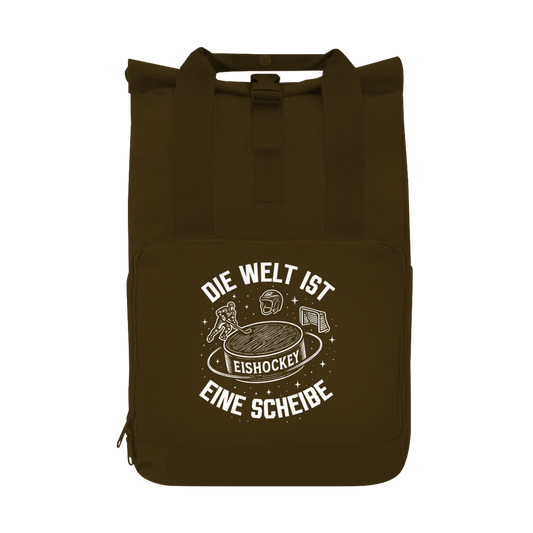 Rucksack DIE WELT IST EINE SCHEIBE