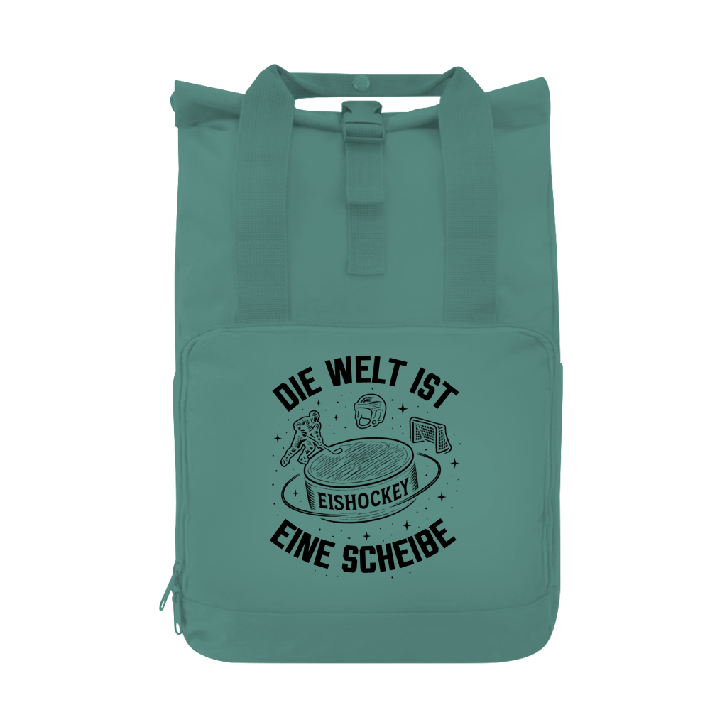 Rucksack DIE WELT IST EINE SCHEIBE