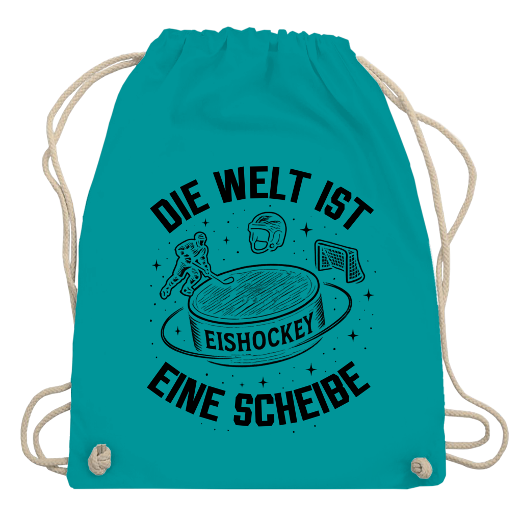 Turnbeutel DIE WELT IST EINE SCHEIBE