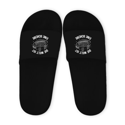 Badelatschen DIE WELT IST EINE SCHEIBE