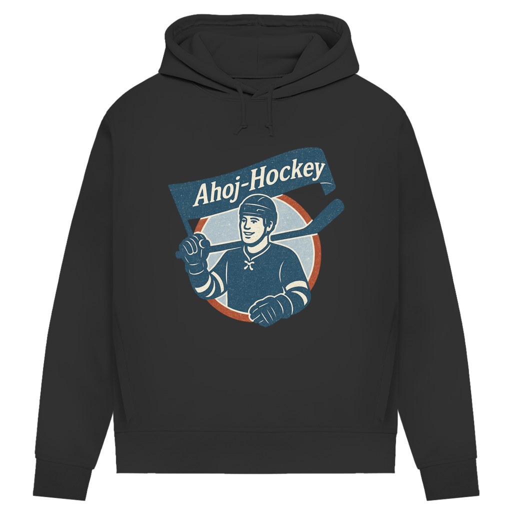 Damen Premium Bio Hoodie AHOJ-HOCKEY VINTAGE