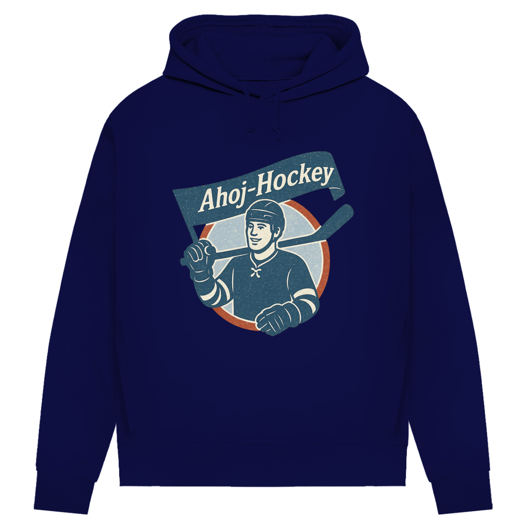 Damen Premium Bio Hoodie AHOJ-HOCKEY VINTAGE