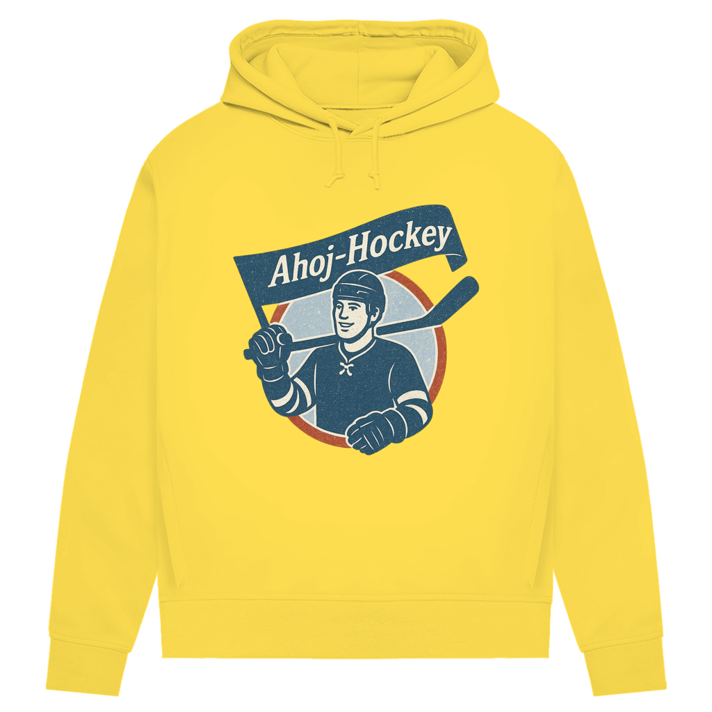 Damen Premium Bio Hoodie AHOJ-HOCKEY VINTAGE