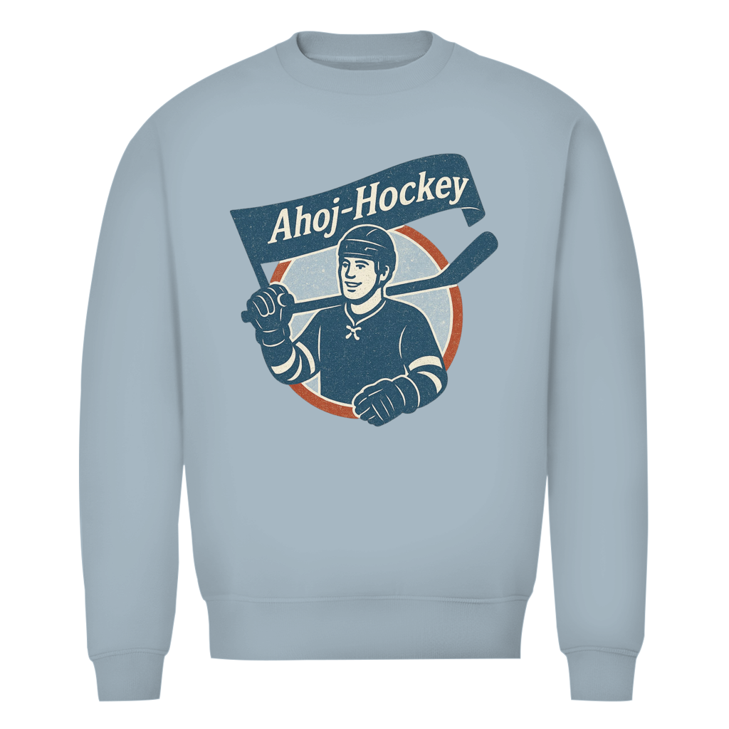 Unisex Sweatshirt AHOJ-HOCKEY VINTAGE