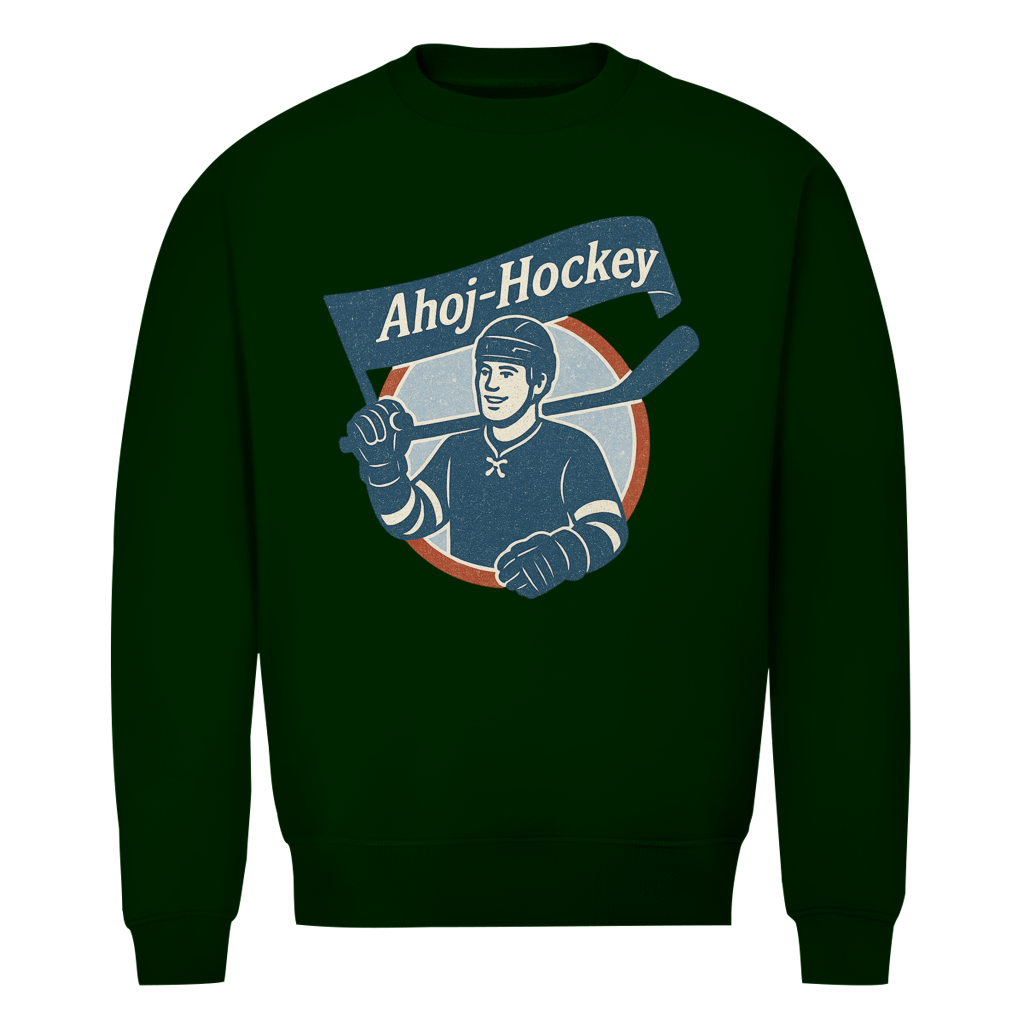 Unisex Sweatshirt AHOJ-HOCKEY VINTAGE
