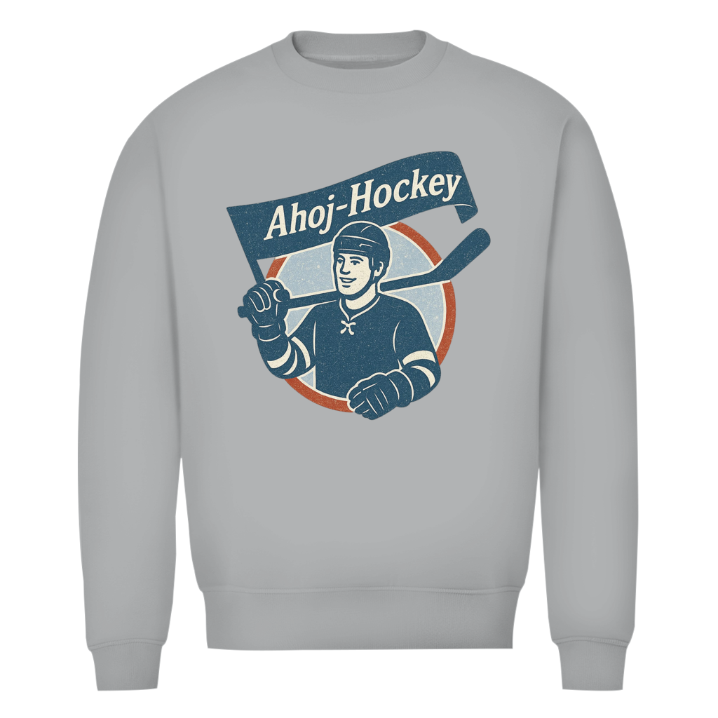 Unisex Sweatshirt AHOJ-HOCKEY VINTAGE