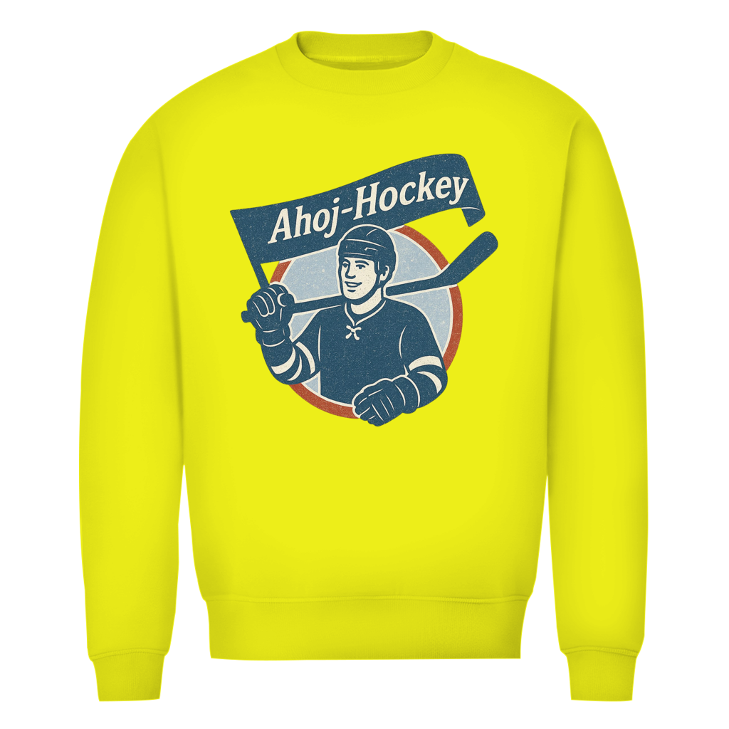 Unisex Sweatshirt AHOJ-HOCKEY VINTAGE