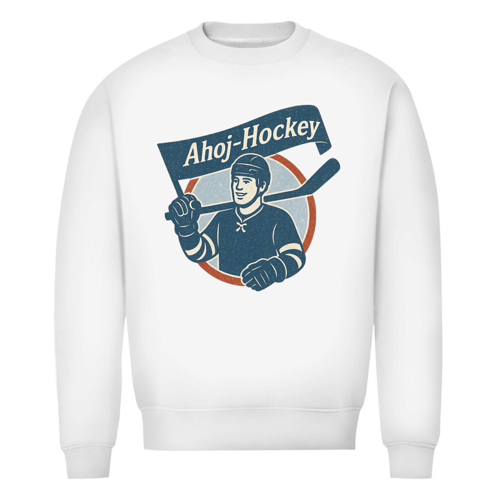 Unisex Sweatshirt AHOJ-HOCKEY VINTAGE