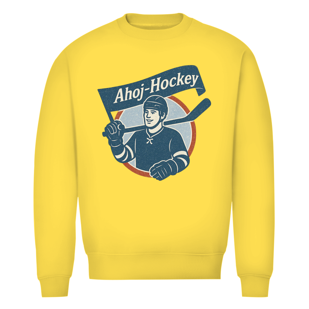 Unisex Sweatshirt AHOJ-HOCKEY VINTAGE