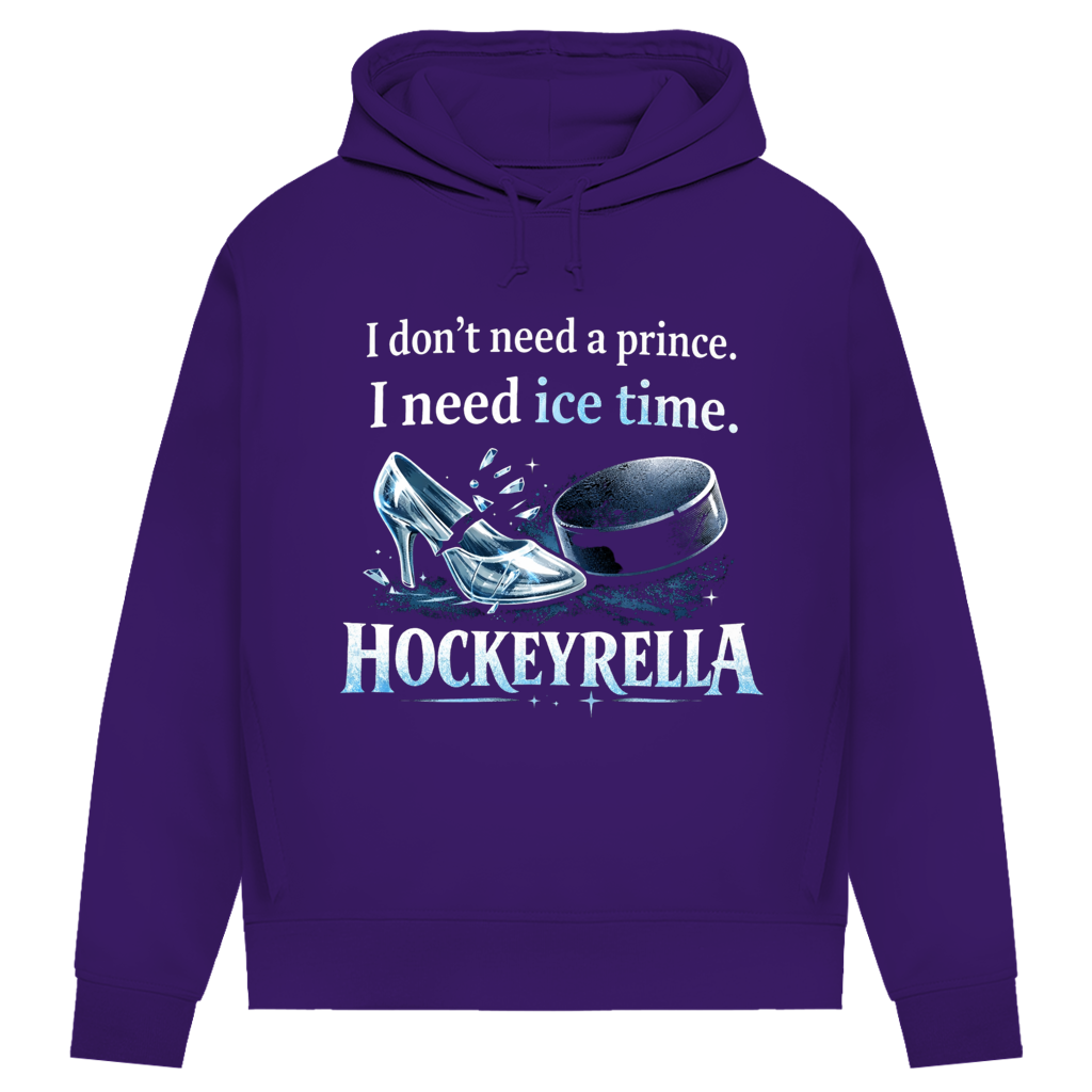 Damen Premium Bio Hoodie NO PRINCE HOCKEYRELLA