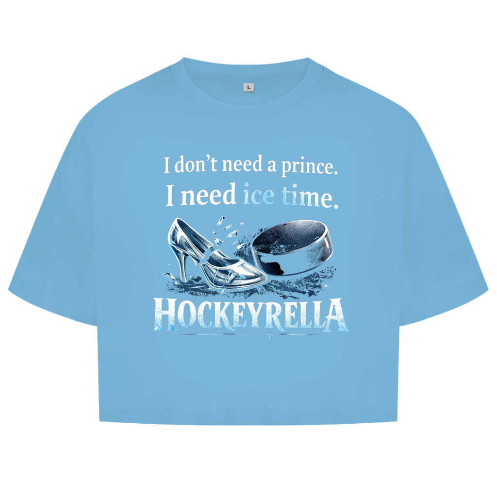 Ladies Crop Top NO PRINCE HOCKEYRELLA