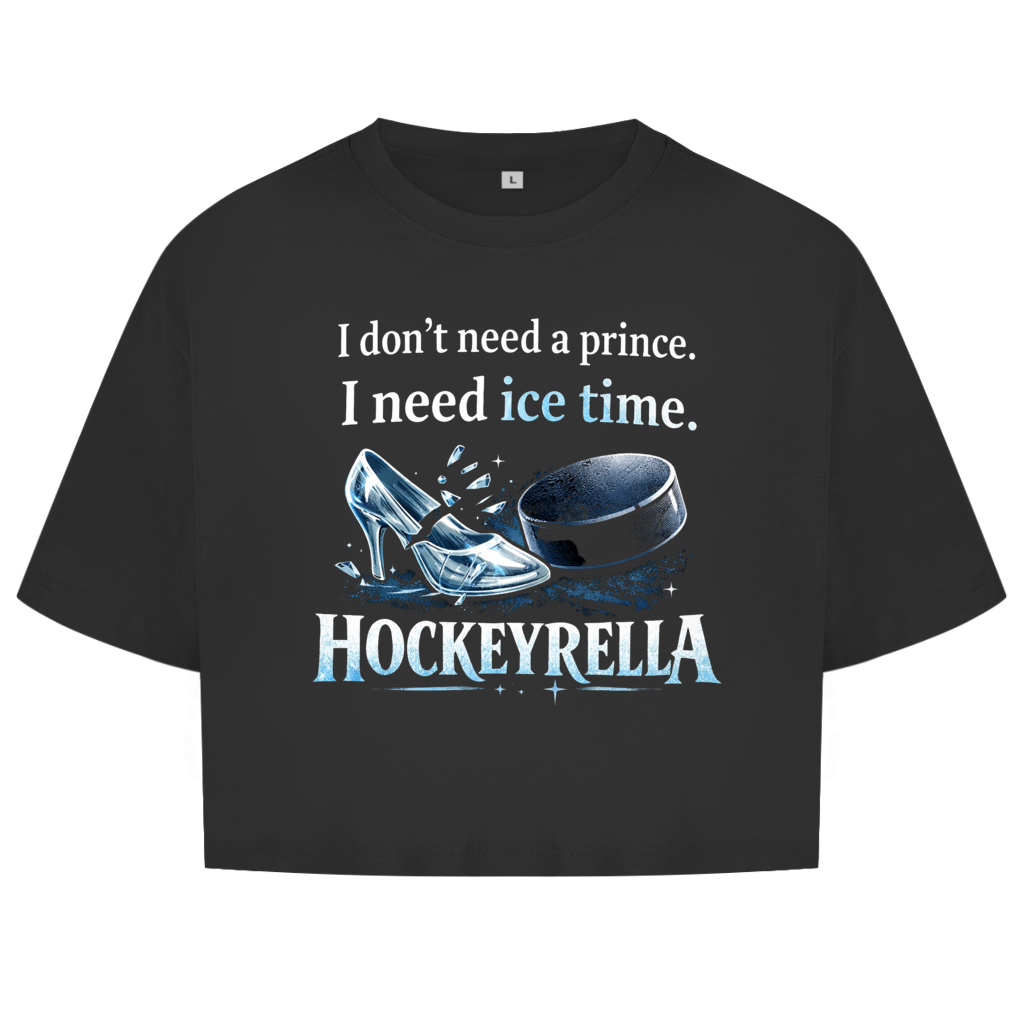 Ladies Crop Top NO PRINCE HOCKEYRELLA
