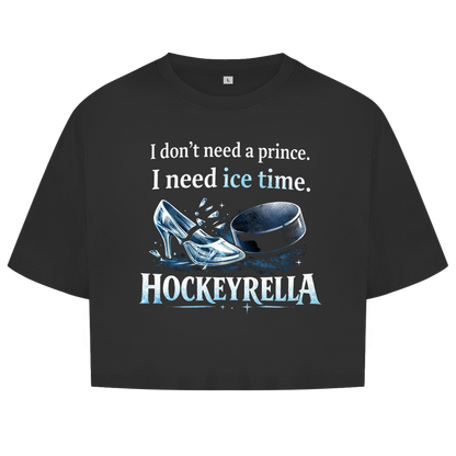 Ladies Crop Top NO PRINCE HOCKEYRELLA