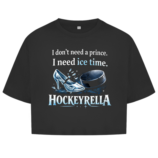 Ladies Crop Top NO PRINCE HOCKEYRELLA
