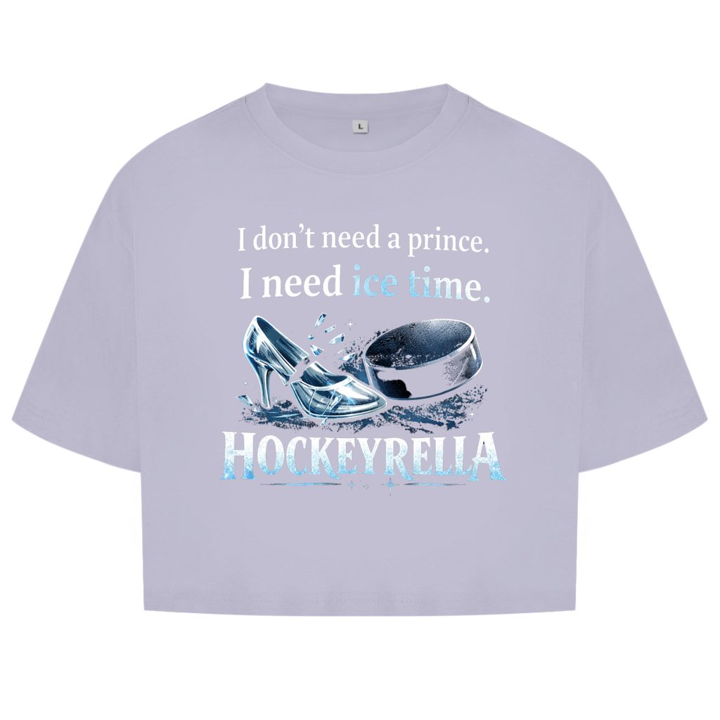Ladies Crop Top NO PRINCE HOCKEYRELLA