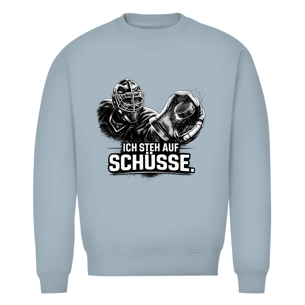 Unisex Sweatshirt GOALIE - STEH AUF SCHÜSSE
