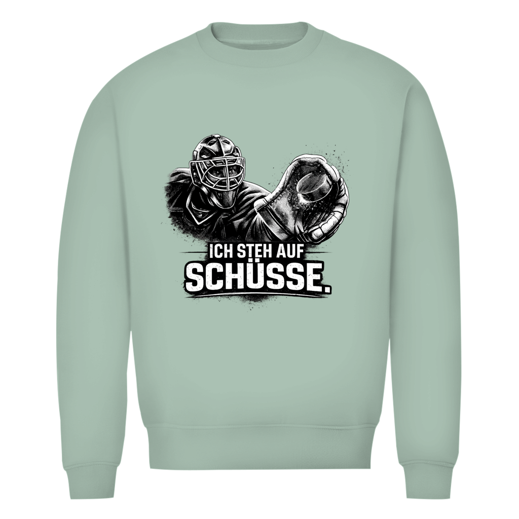 Unisex Sweatshirt GOALIE - STEH AUF SCHÜSSE