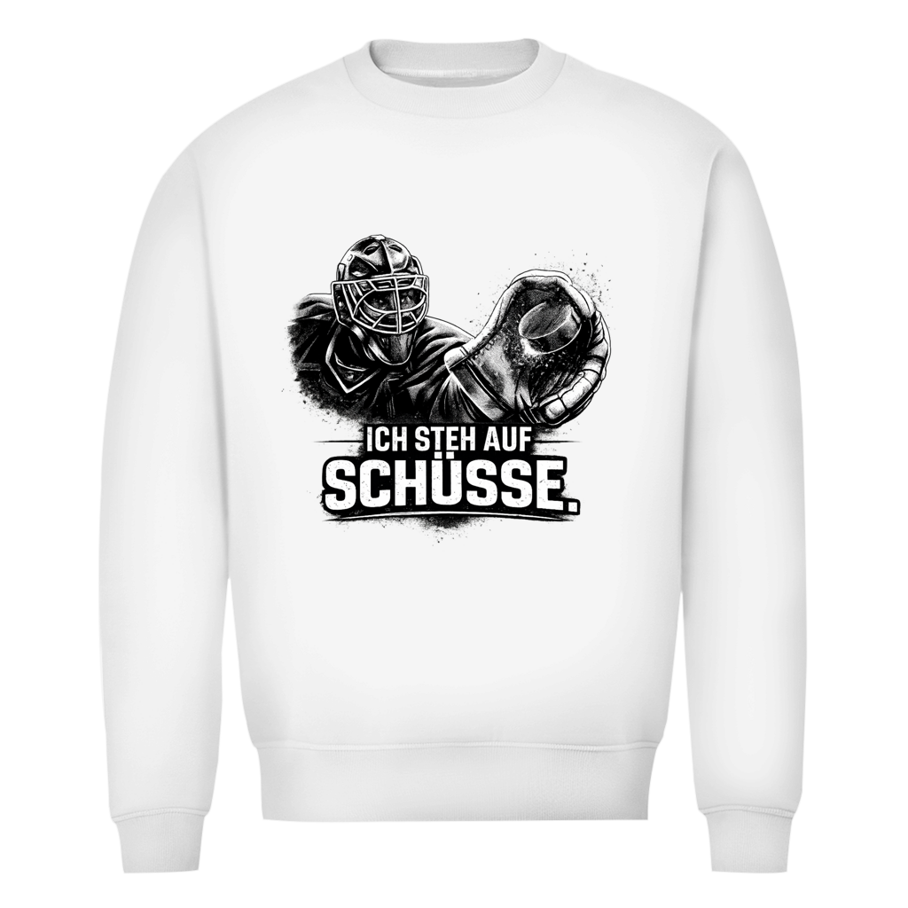 Unisex Sweatshirt GOALIE - STEH AUF SCHÜSSE