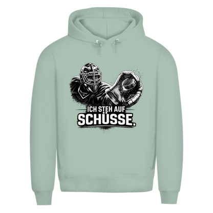 Premium Hoodie GOALIE - STEH AUF SCHÜSSE