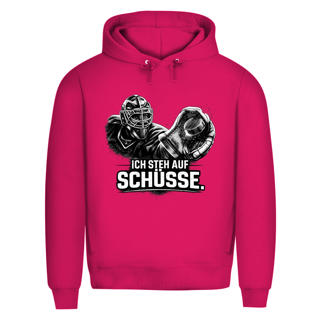 Premium Hoodie GOALIE - STEH AUF SCHÜSSE