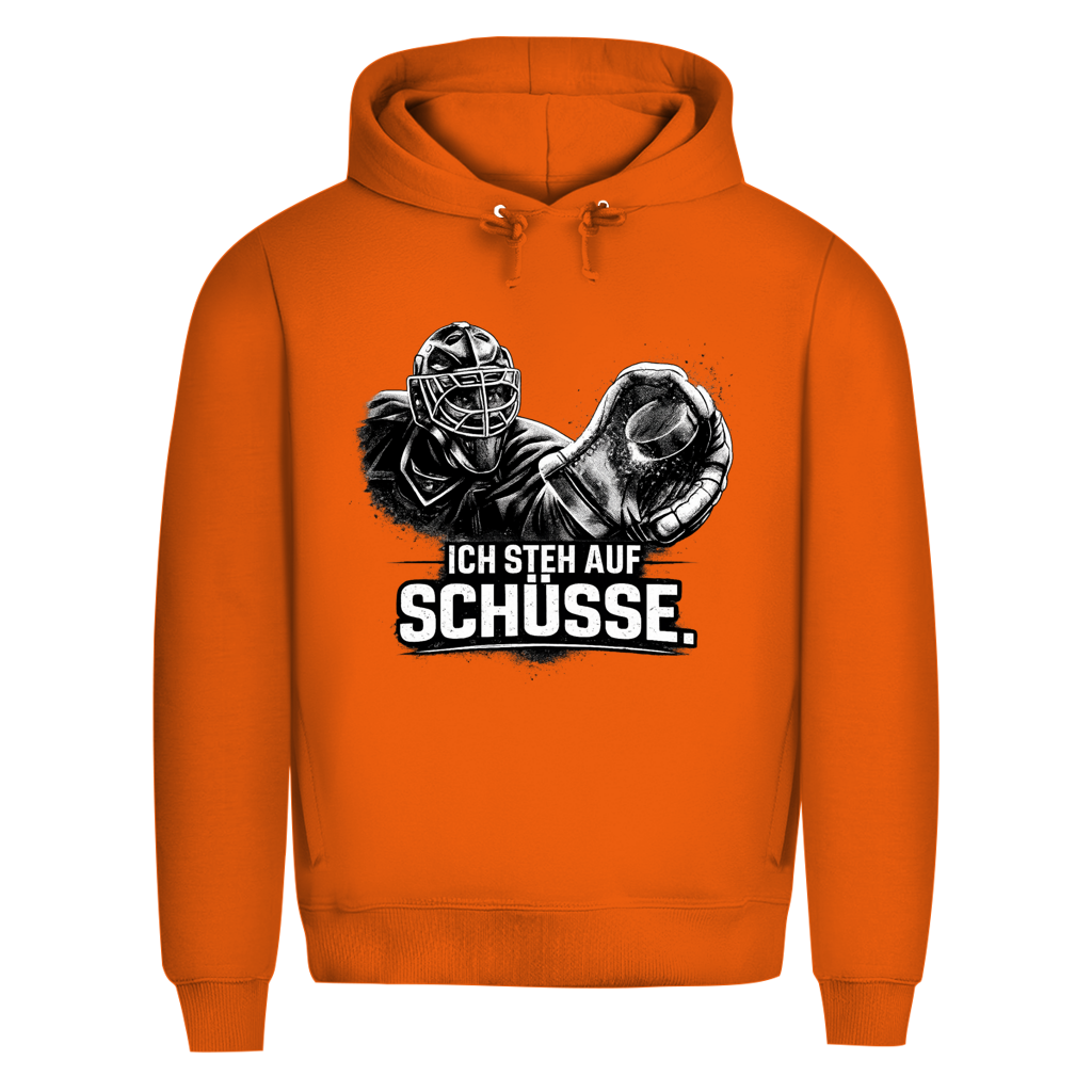 Premium Hoodie GOALIE - STEH AUF SCHÜSSE
