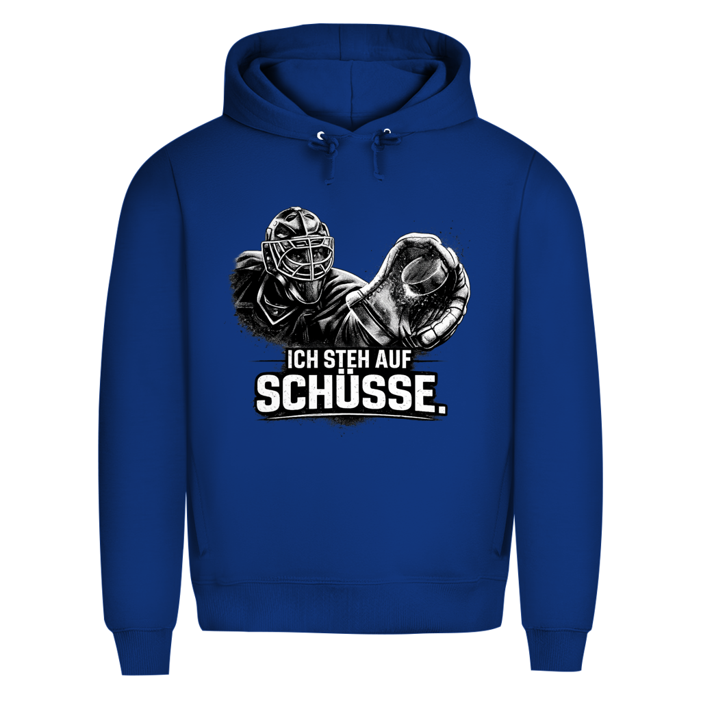 Premium Hoodie GOALIE - STEH AUF SCHÜSSE