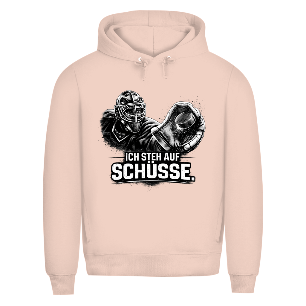 Premium Hoodie GOALIE - STEH AUF SCHÜSSE