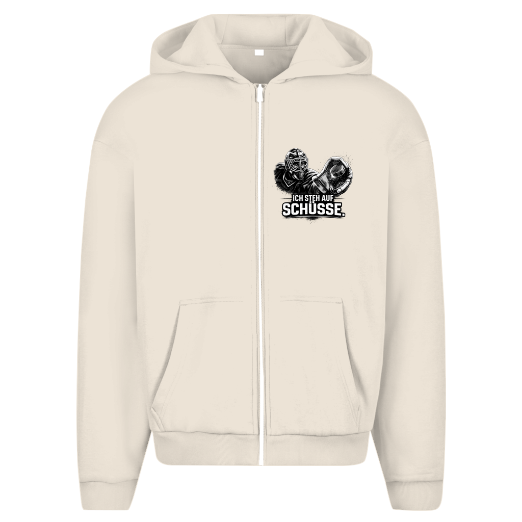Oversize Zipper GOALIE - STEH AUF SCHÜSSE (front&back)