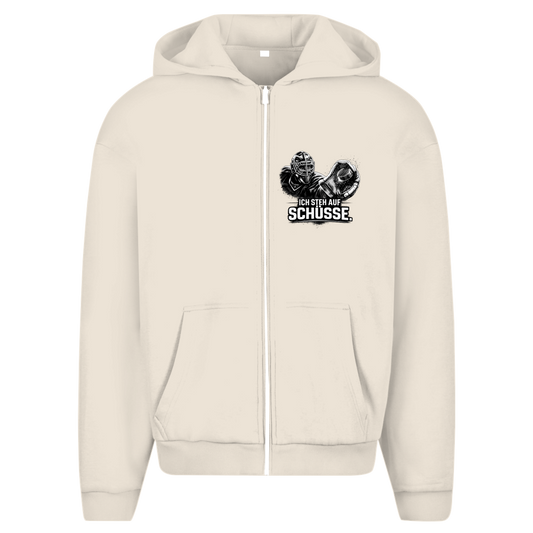 Oversize Zipper GOALIE - STEH AUF SCHÜSSE (front&back)