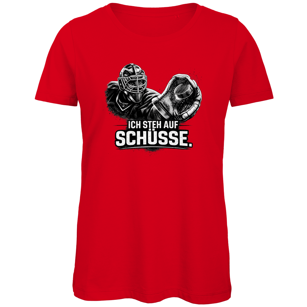 Ladies T-Shirt GOALIE - STEH AUF SCHÜSSE