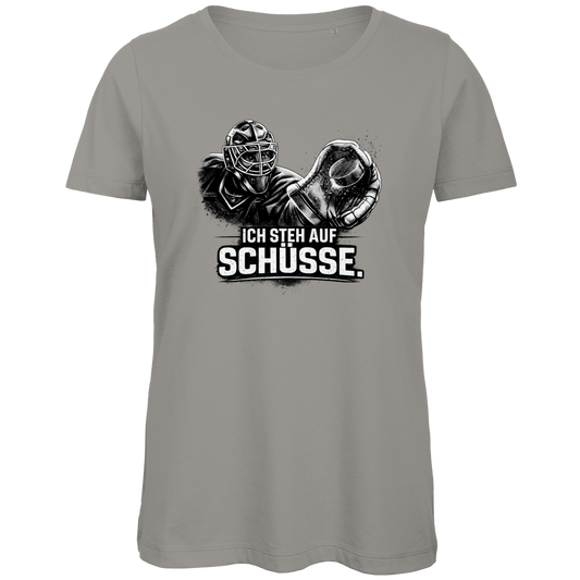 Ladies T-Shirt GOALIE - STEH AUF SCHÜSSE