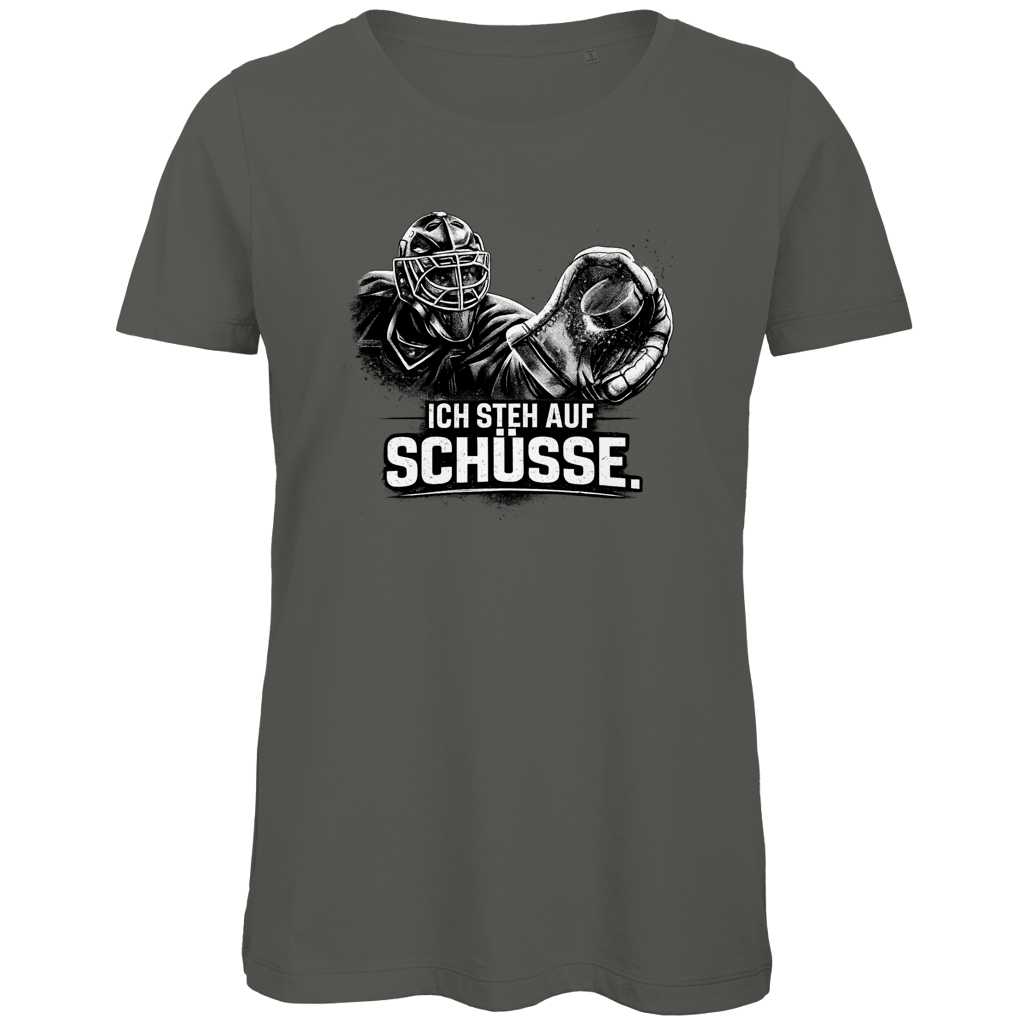 Ladies T-Shirt GOALIE - STEH AUF SCHÜSSE