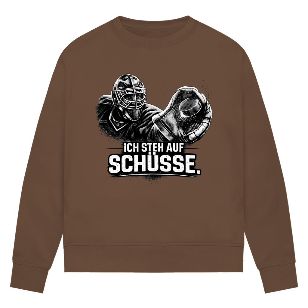 Ladies Sweatshirt GOALIE - STEH AUF SCHÜSSE