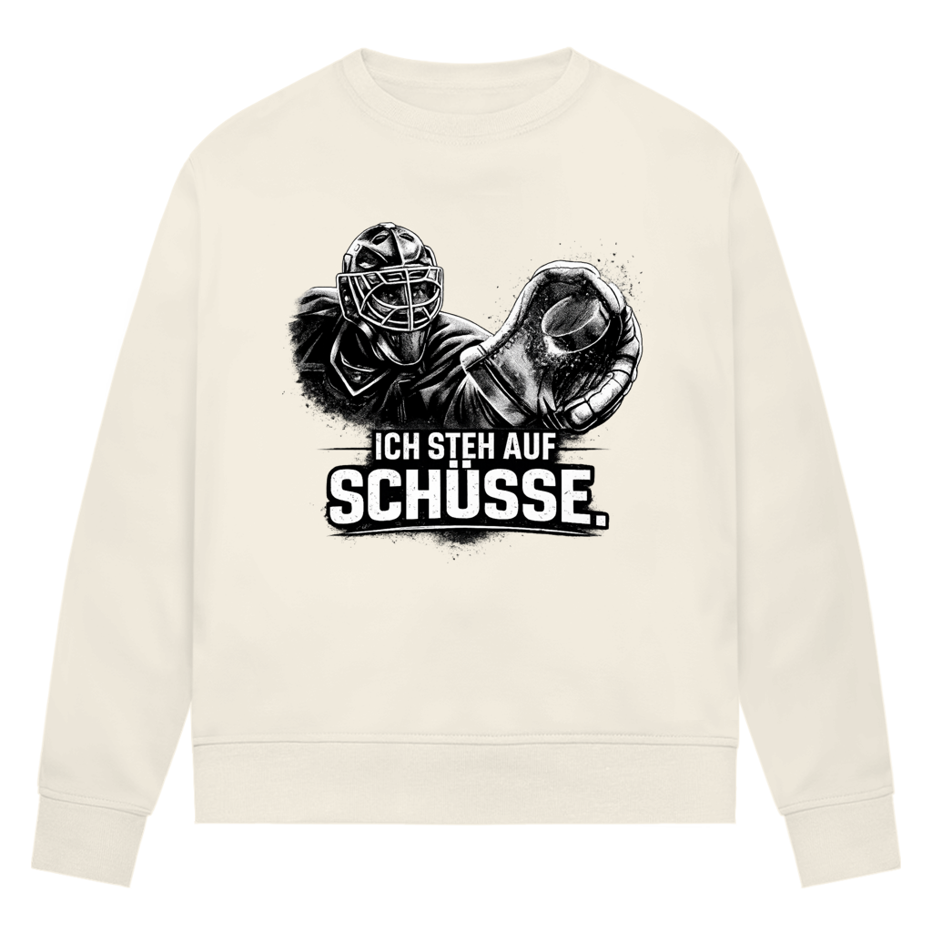 Ladies Sweatshirt GOALIE - STEH AUF SCHÜSSE
