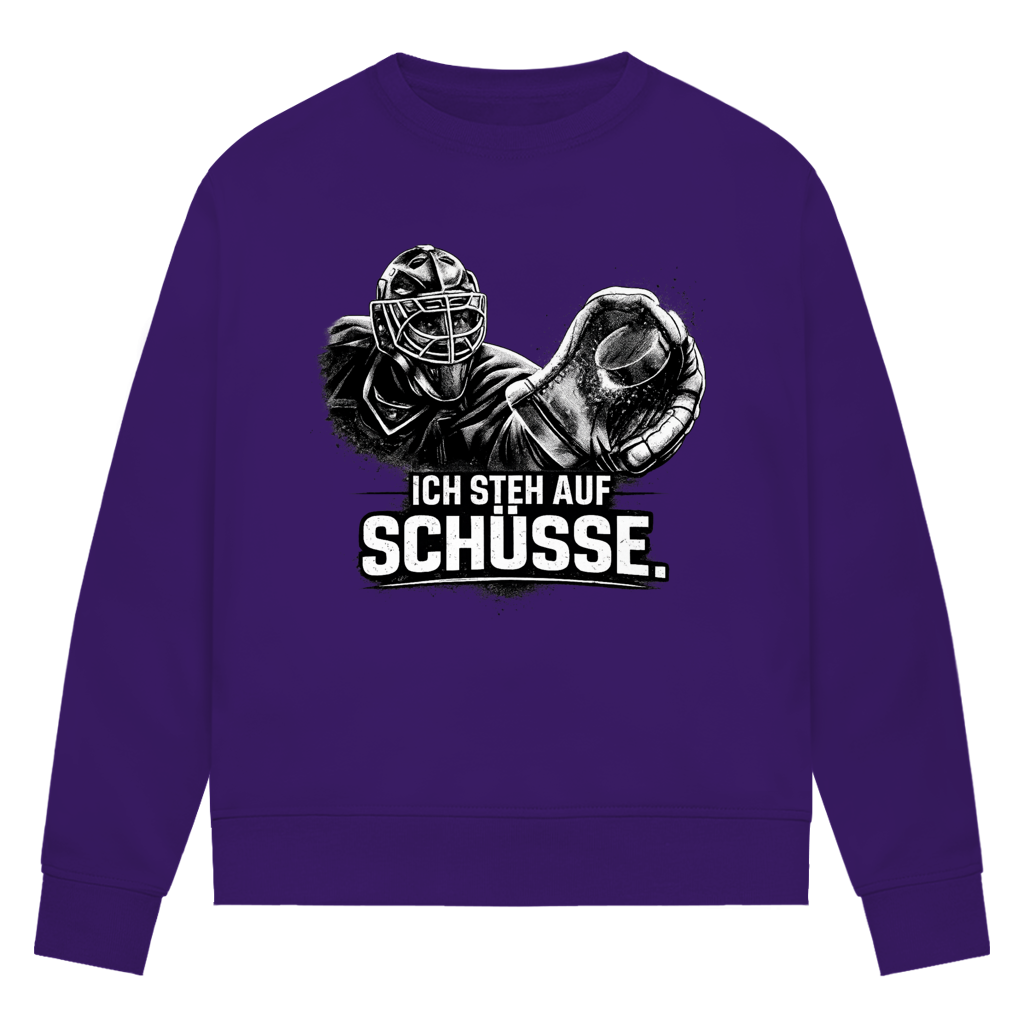 Ladies Sweatshirt GOALIE - STEH AUF SCHÜSSE