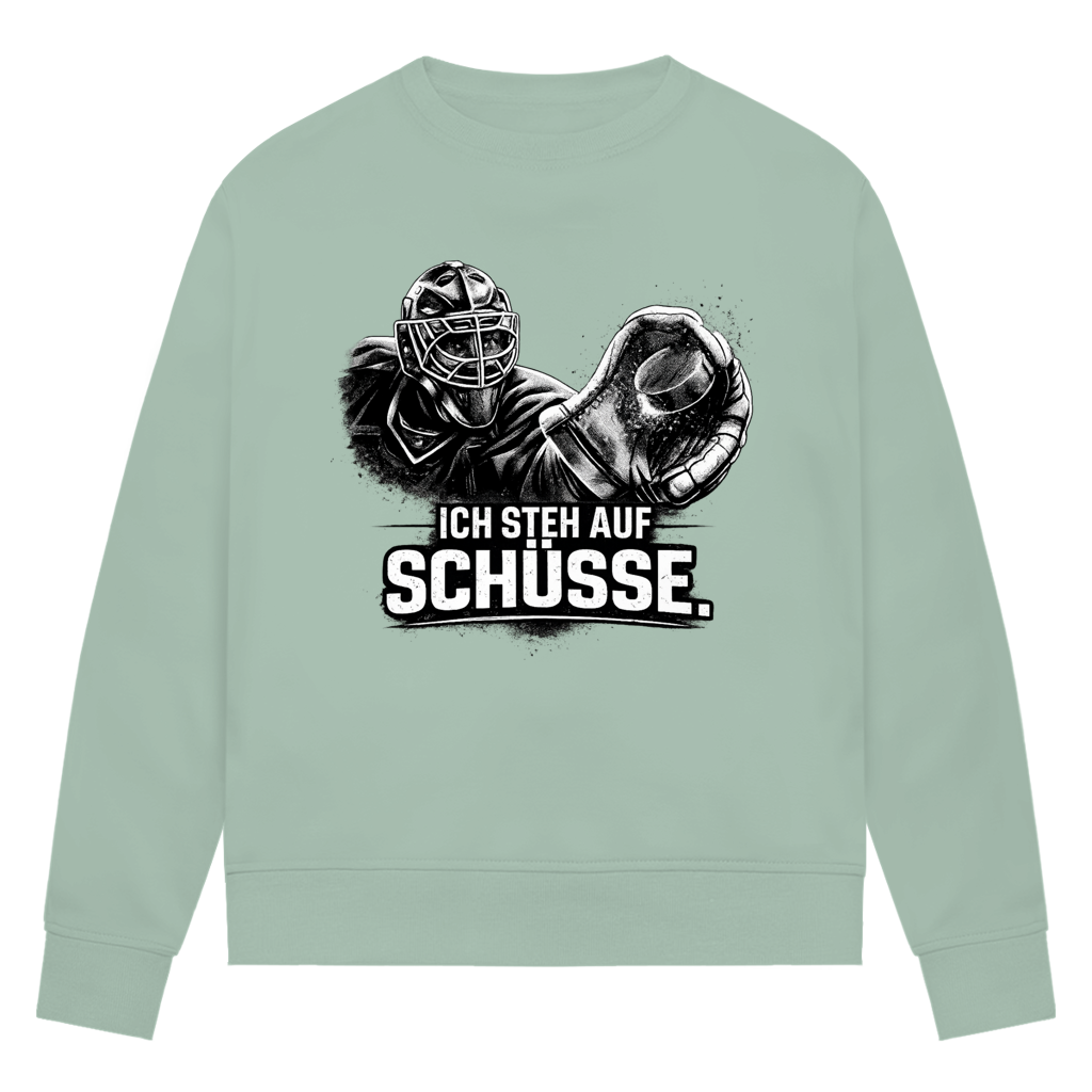 Ladies Sweatshirt GOALIE - STEH AUF SCHÜSSE